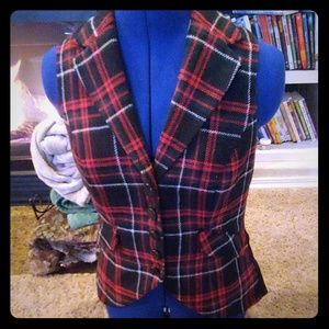 CAbi Manhattan Tartan Vest